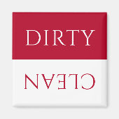 Moderne Rood Witte Vuilmachine/Schoonmaakwasmachin Magneet (Voorkant)