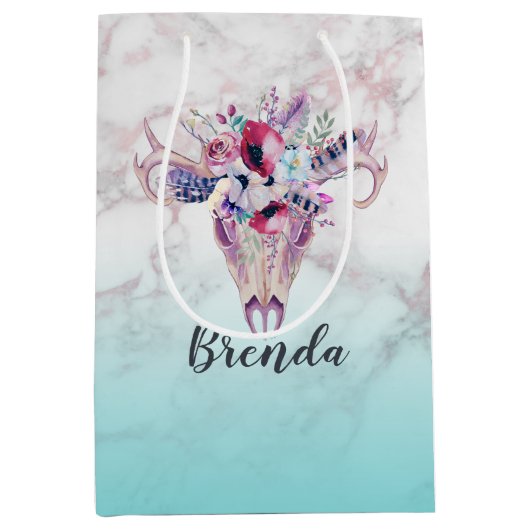 Moderne roodbaars medium cadeauzakje (Voorkant)