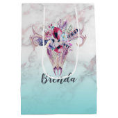 Moderne roodbaars medium cadeauzakje (Achterkant)