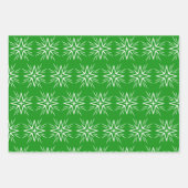 Moderne, roodbruine kerstster Ornament cadeau Inpakpapier Vel (Voorkant 2)