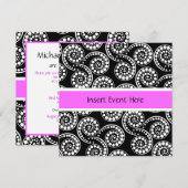 Moderne roofretro paisley-draal kaart (Voorkant / Achterkant)