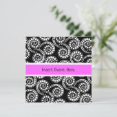 Moderne roofretro paisley-draal kaart (Staand voorkant)