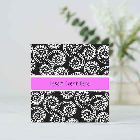 Moderne roofretro paisley-draal kaart (Staand voorkant)