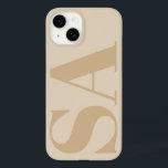 Moderne room natuurlijk initiaal met minimale hede Case-Mate iPhone 14 hoesje<br><div class="desc">Moderne crème,  natuurlijk initiaal monogram,  met een minimaal contemhedendaags design.</div>