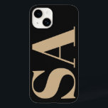 Moderne room natuurlijk initiaal met minimale hede Case-Mate iPhone 14 hoesje<br><div class="desc">Moderne crème,  natuurlijk zwart initiaal monogram,  met een minimaal ontwerp van de hedendaagse telefoonbehuizing.</div>