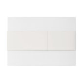 Moderne roomzwarte minuscule hedendaagse bruiloft uitnodigingen wikkel (Achterkant Voorbeeld)