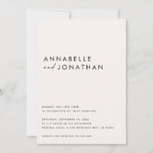 Moderne roomzwarte script miniem hedendaagse sa save the date (Voorkant)