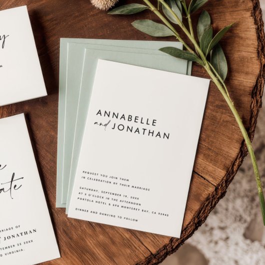 Moderne roomzwarte script miniem hedendaagse sa save the date