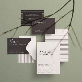 Moderne roomzwarte script miniem hedendaagse sa save the date