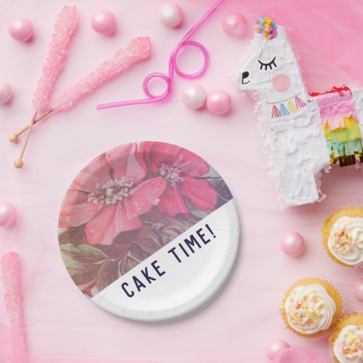 Moderne Roos Desert Borden Papieren Bordje (Feest)