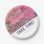 Moderne Roos Desert Borden Papieren Bordje (Voorkant)