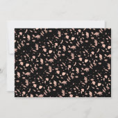 Moderne Roos Gold Black 3 Fotogradatie Partij Kaart (Achterkant)