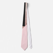 Moderne Roos Gold Black Blush Pink Geometric Stropdas (Voorkant)