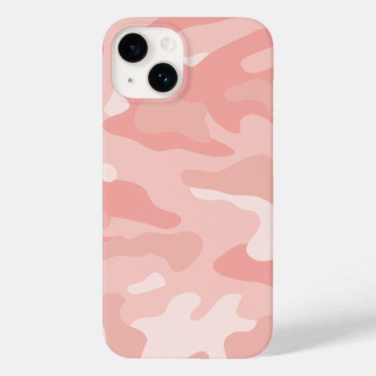 Moderne Roos Gold Blush Pink Camo Pattern Case-Mate iPhone Case (Achterkant)