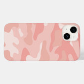 Moderne Roos Gold Blush Pink Camo Pattern Case-Mate iPhone Case (Achterkant (horizontaal))
