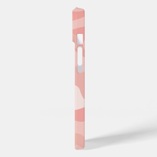 Moderne Roos Gold Blush Pink Camo Pattern Case-Mate iPhone Case (Achterkant / Links)