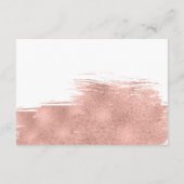 Moderne Roos Gold Brush Wedding Accommodation Kaar Informatiekaartje (Achterkant)