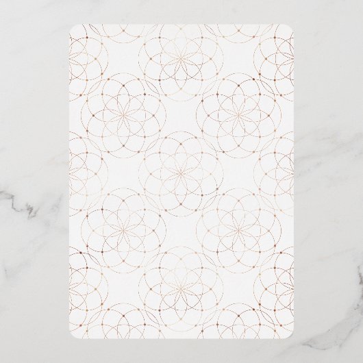 Moderne Roos Gold Butterfly Script Afstuderen Foto Folie Uitnodiging (Achterkant)