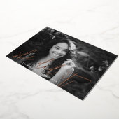 Moderne Roos Gold Calligraphy Folie Invitation Folie Uitnodiging (Gedraaid)