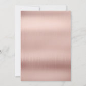 Moderne Roos Gold Calligraphy Graduation Party Kaart (Achterkant)