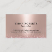 Moderne Roos Gold Drivers gebak Visitekaartje (Achterkant)