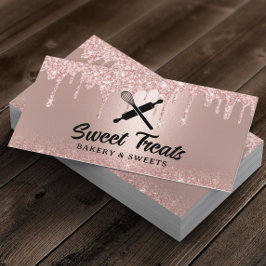 Moderne Roos Gold Drivers gebak Visitekaartje