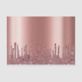 Moderne Roos Gold Driving Glitter Wedding Tissuepapier (Voorkant)