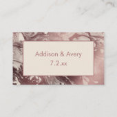 Moderne Roos Gold en crème met dank Informatiekaartje (Achterkant)