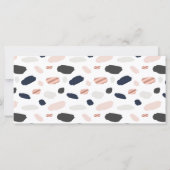 Moderne Roos Gold- en marinesblauwe cadeaubon (Achterkant)