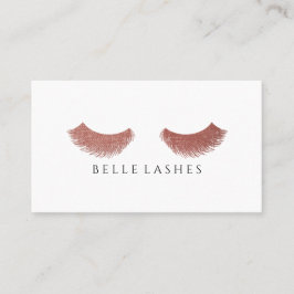 Moderne Roos Gold Eyelashes Beauty Visitekaartje