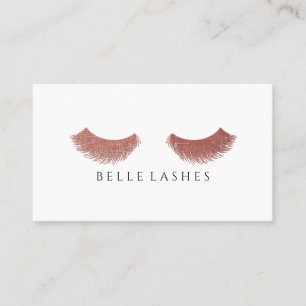 Moderne Roos Gold Eyelashes Beauty Visitekaartje