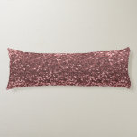 Moderne Roos Gold Faux Glitter Pink Print Lichaamskussen<br><div class="desc">Voeg wat glans toe aan uw bedding met deze geweldige faux glitter print body pillow in roos goudroze. Al de stijl van glitter met geen krasheid op deze zachte, knuffelbare lichaamslussen.</div>