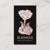 Moderne Roos Gold Floral Duster Bu Visitekaartje (Voorkant)