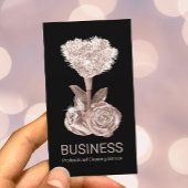 Moderne Roos Gold Floral Duster Bu Visitekaartje