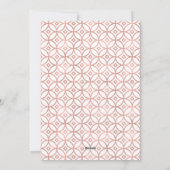 Moderne Roos Gold Foil Happy Nieuwjaarsfotokaart Feestdagenkaart (Achterkant)