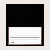 Moderne Roos Gold Foil Script Advice-kaarten Visitekaartje (Binnenkant ongevouwen)