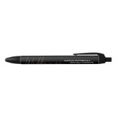 Moderne Roos Gold Foil Script Effect Weddenschap Zwarte Inkt Pen (Bovenkant)