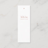 Moderne Roos Gold Foil Script Gift Labels (Voorkant)