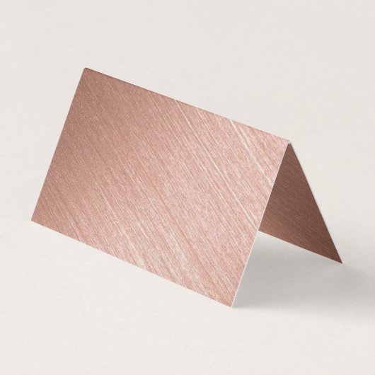 Moderne Roos Gold Foto Hartelijk dank Visitekaartje (Achterkant)