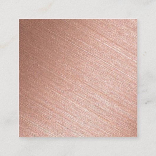 Moderne Roos Gold Foto verandert de datum Informatiekaartje (Achterkant)