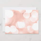 Moderne Roos Gold Glitter Lights Sweet 16 Kaart (Achterkant)