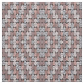 Moderne Roos Gold Glitter Pink Pineapples Patroon Stof (Swatch)