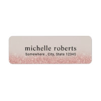 Moderne Roos Gold Glitter Professional