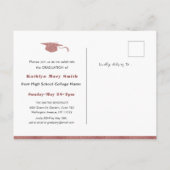 Moderne Roos Gold Glitter Script Chic 4 Foto AFSTU Uitnodiging Briefkaart (Achterkant)