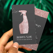 Moderne Roos Gold Glitter Spray Cleaning Visitekaartje