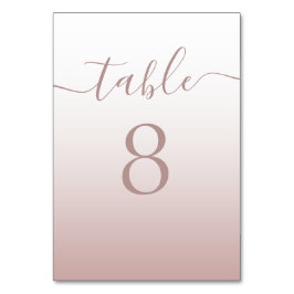 Moderne Roos Gold gradiënt bruiloft Kaart