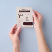 Moderne Roos Gold Home Cleaning House Keeping Flyer (Hand)