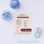 Moderne Roos Gold Home Cleaning House Keeping Flyer (Enkel)