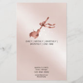 Moderne Roos Gold huishoudelijke schoonmaakdienste Flyer (Achterkant)