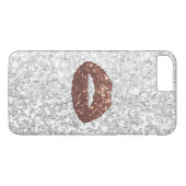Moderne Roos Gold Lips Chic Silver Sequins Case-Mate iPhone Case (Achterkant (Horizontaal))